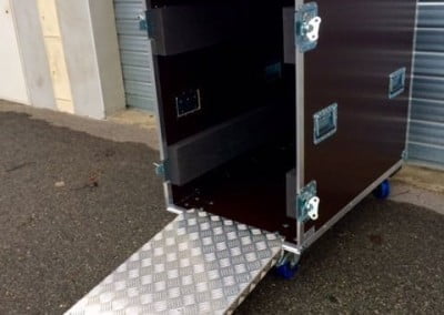 flight case avec rampe alu sur mesure en kit ou occasion
