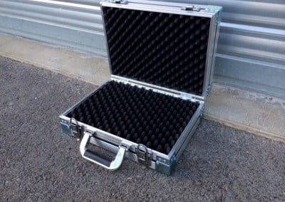valise avec mousse alvéolée sur mesure