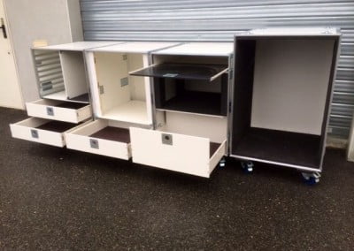 meuble en flight case pour cuisine